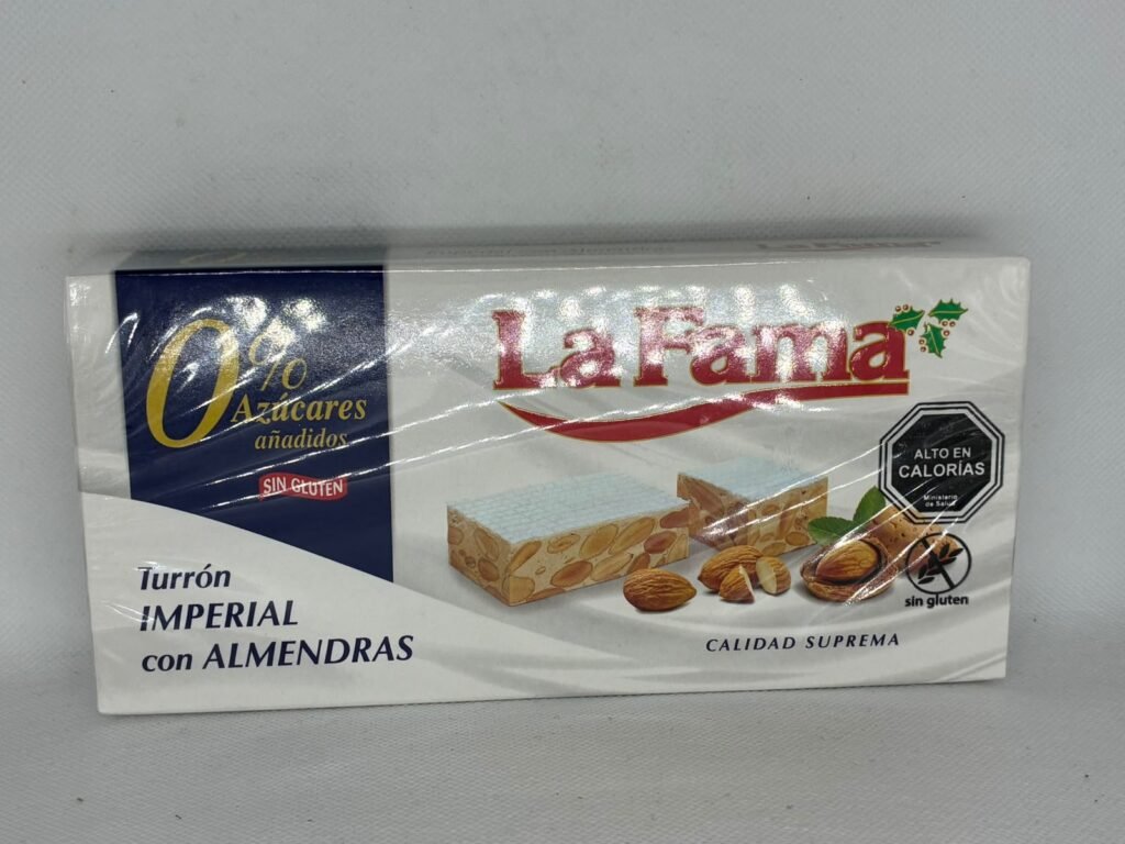 TURRON CON ALMENDRAS - LA FAMA