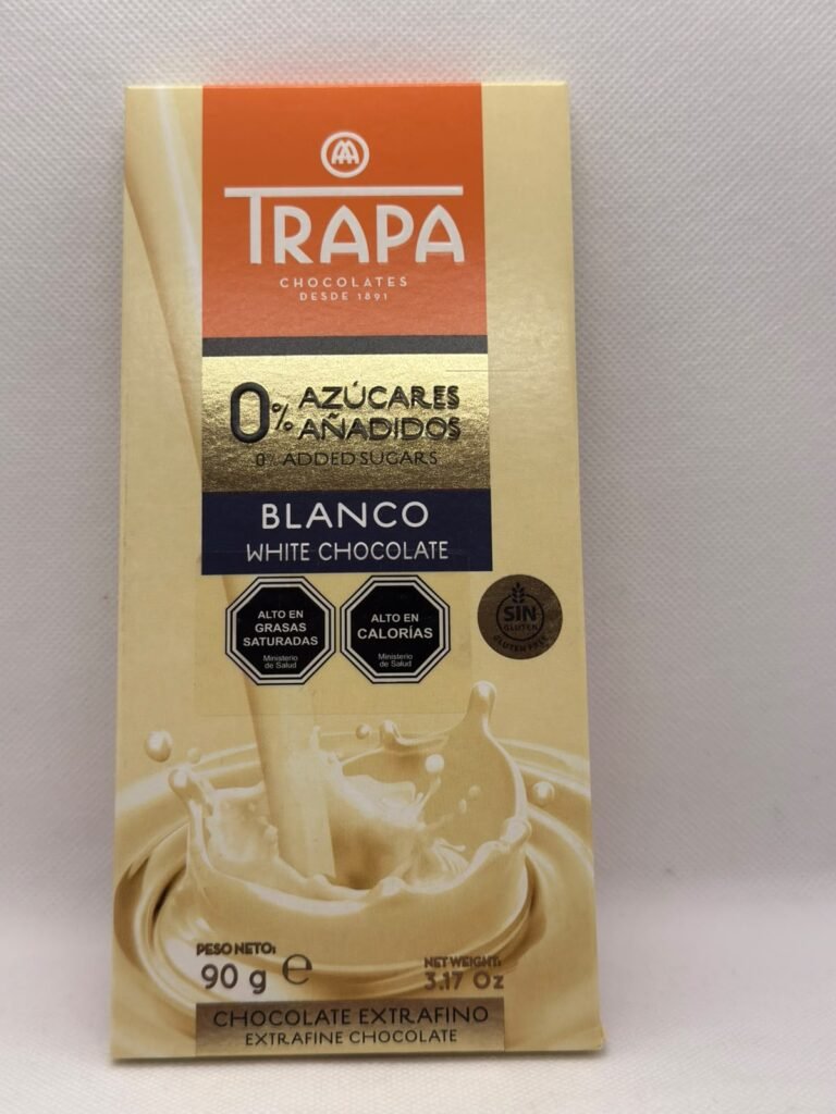 CHOCOLATE BLANCO 0% AZUCAR - TRAPA